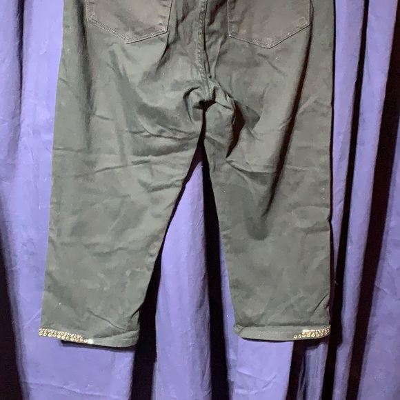 NYDJ crop jeans w/crystal embellishments stretch - Picture 6 of 16